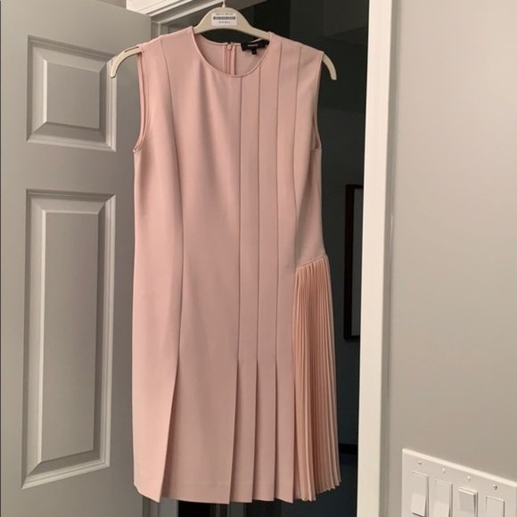 Theory Crepe Pleated Day Dress - Picture 4 of 16